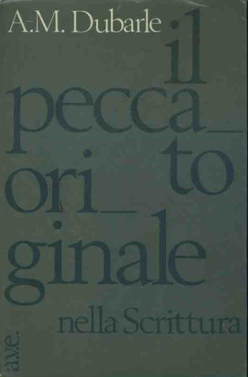 Il peccato originale nella scrittura