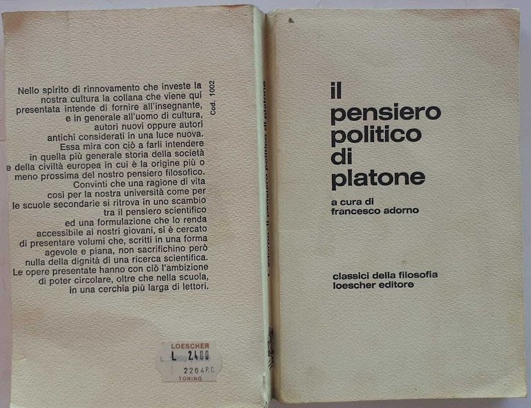 Il pensiero politico di Platone