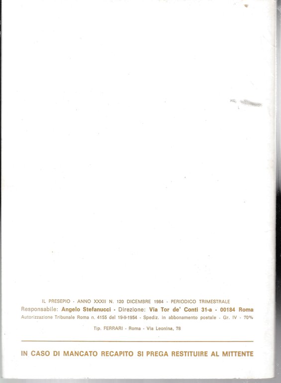 Il Presepio. Rivista dell'Associazione Italiana Amici del Presepio - Dicembre … | Immagine Gallery 3