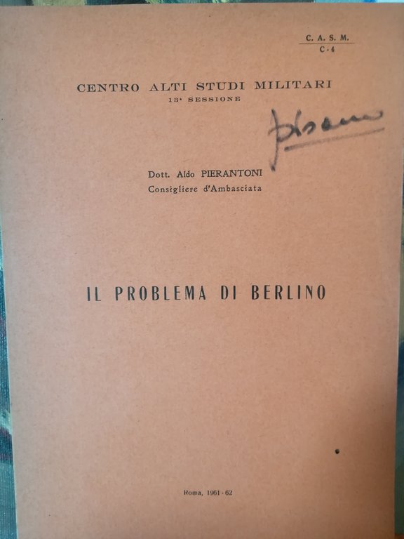 Il problema di Berlino.