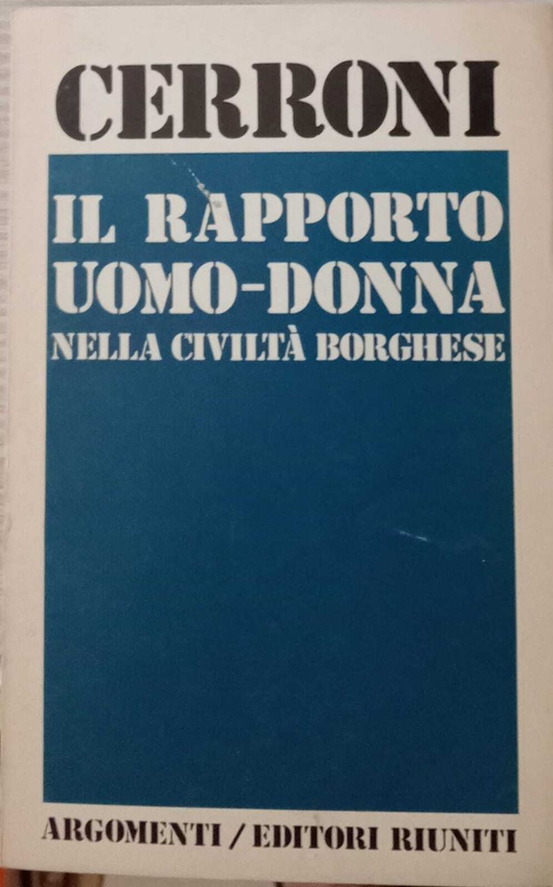 Il rapporto uomo-donna nella civiltà borghese. | Immagine principale