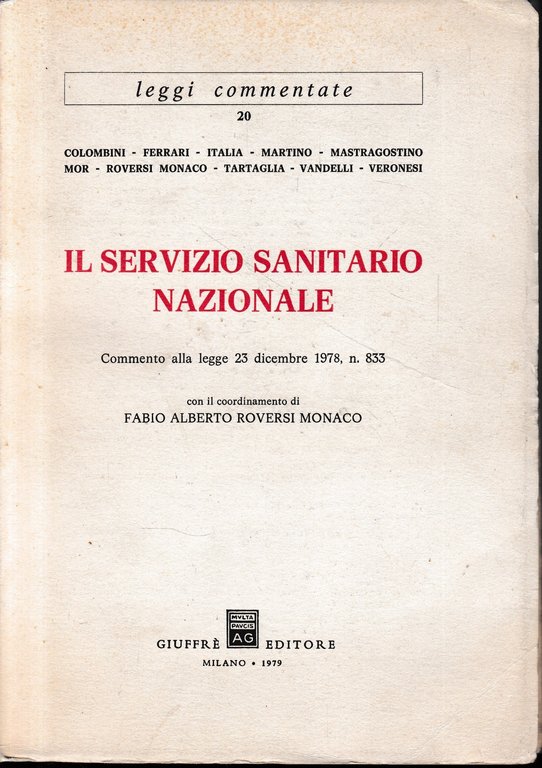 Il Servizio Sanitario Nazionale, commento alla legge 23 Dicembre 1978, … | Immagine Gallery 2