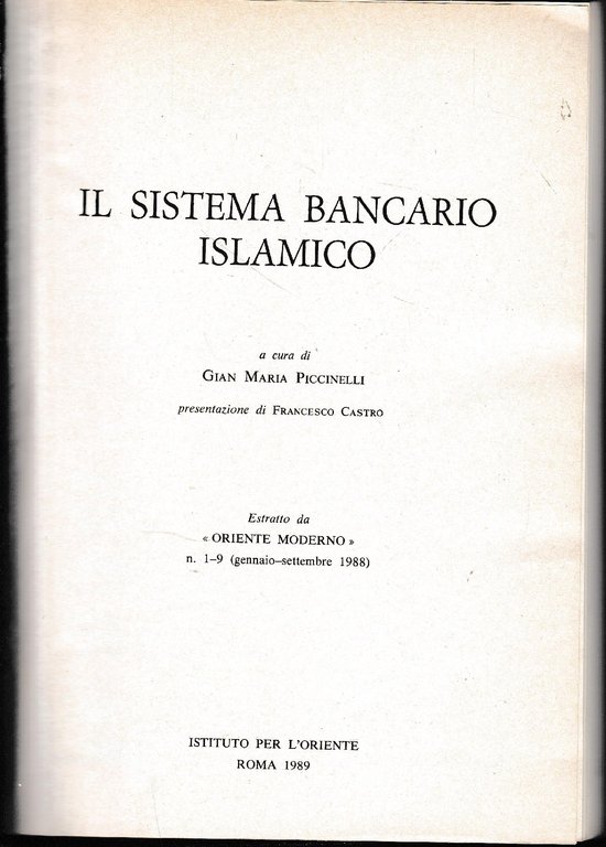 Il sistema bancario Islamico