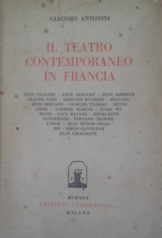 Il teatro contemporaneo in Francia