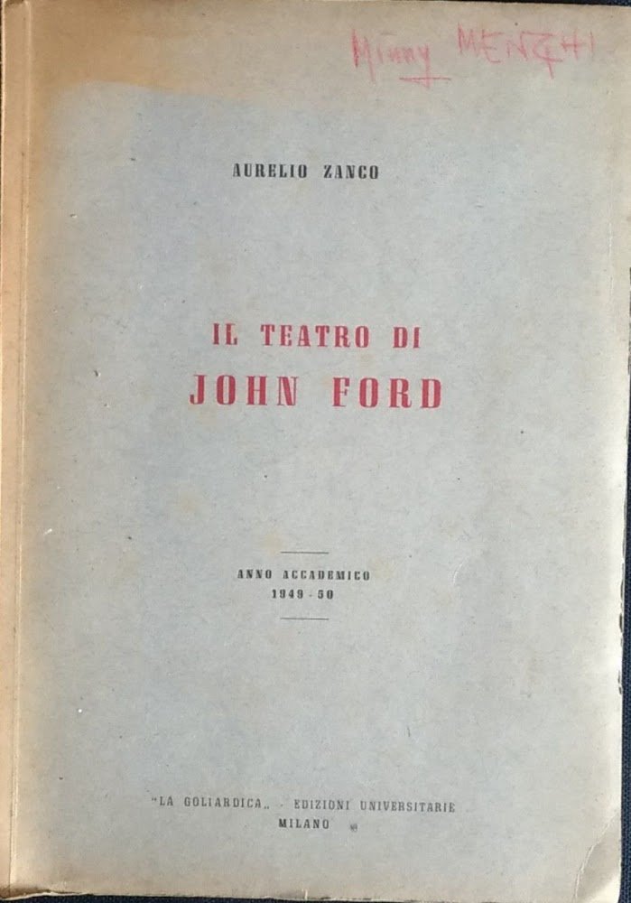 Il teatro di John Ford