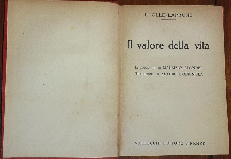 Il valore della vita