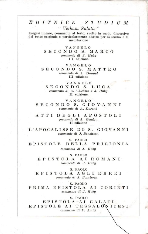 Il Vangelo di N. S. Gesù Cristo e gli atti …