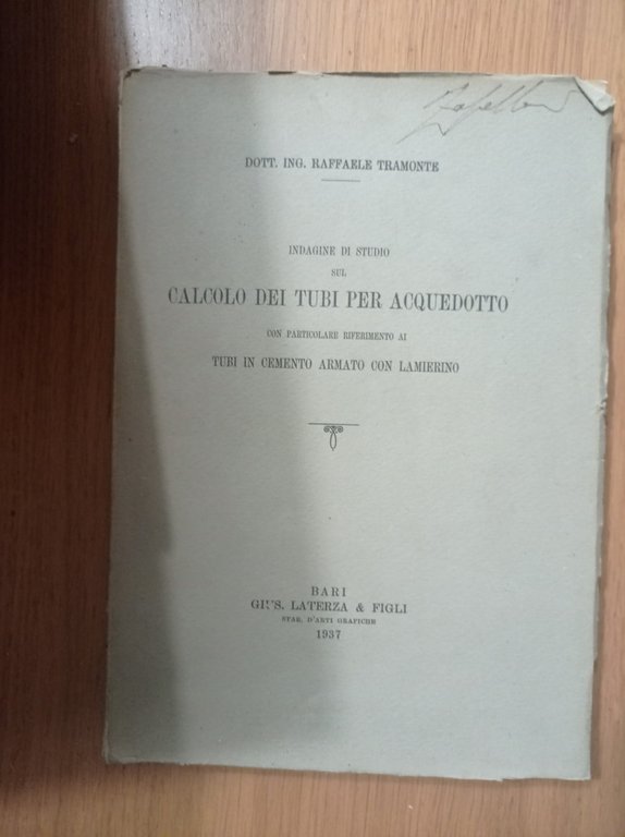 Indagine di studio sul calcolo dei tubi per acquedotto | Immagine Gallery 2