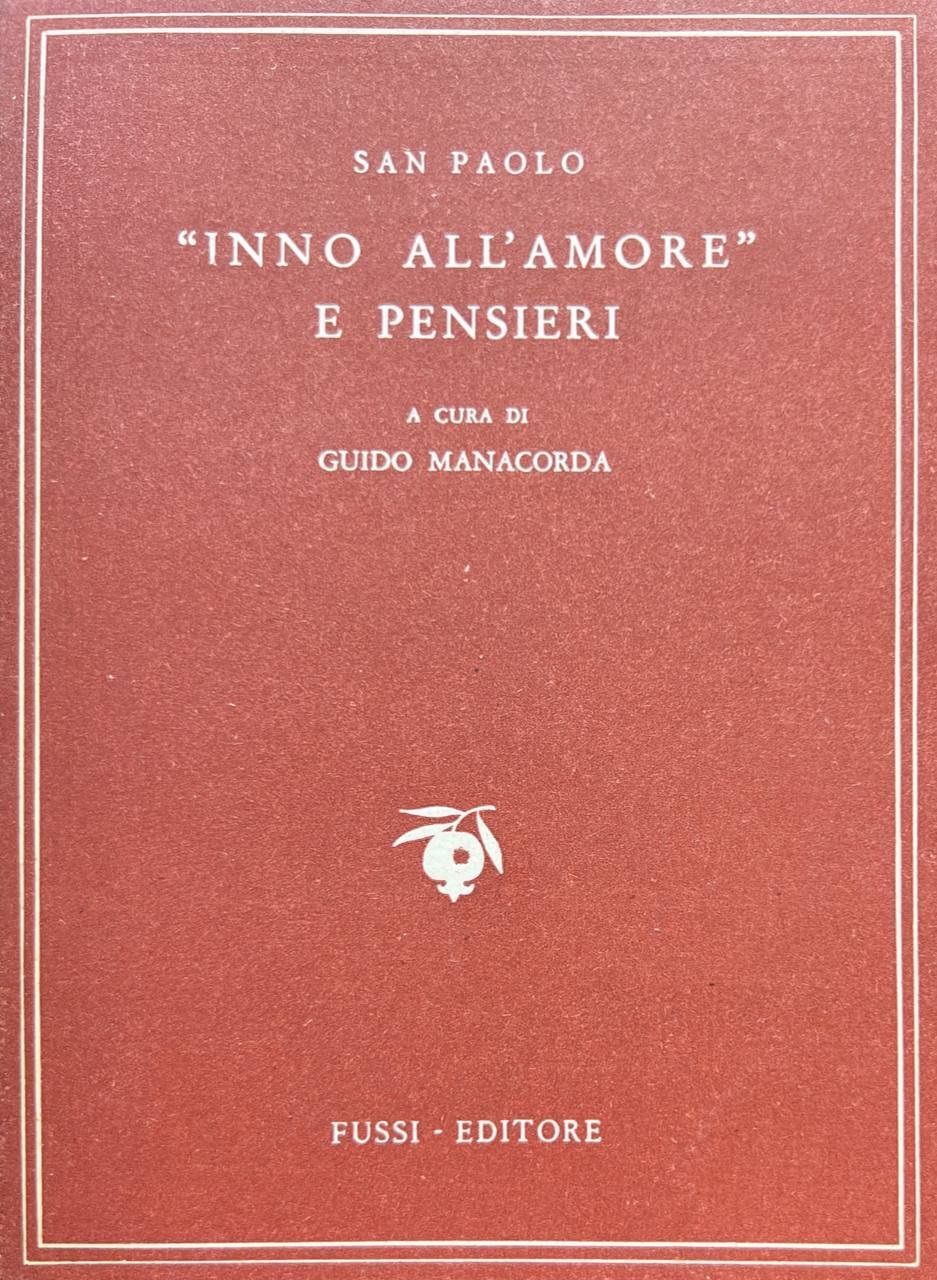 Inno all'amore e pensieri | Immagine principale