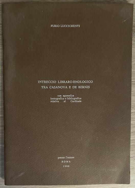 Intreccio libraro-enologico tra Casanova e De Bernis con appendice iconografica … | Immagine principale