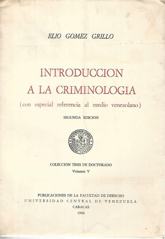 Intriduccion a la criminologia