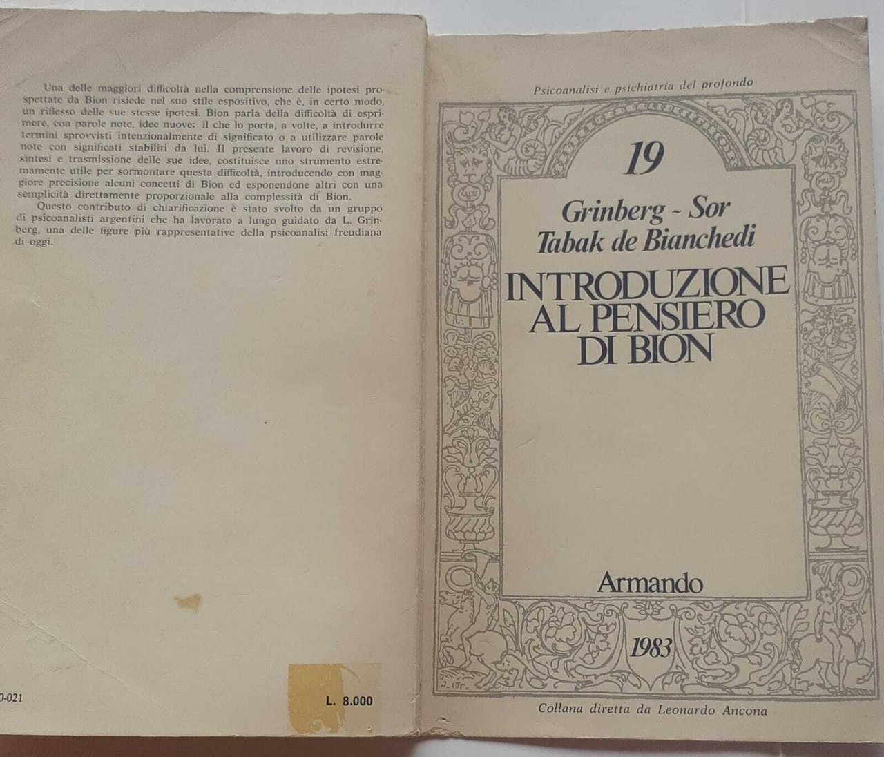 Introduzione al pensiero di Bion