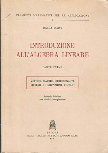 Introduzione all'algebra lineare - Parte prima | Immagine principale