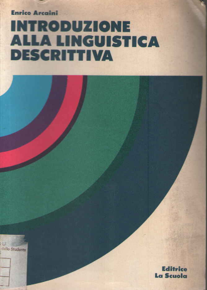 Introduzione alla linguistica descrittiva.