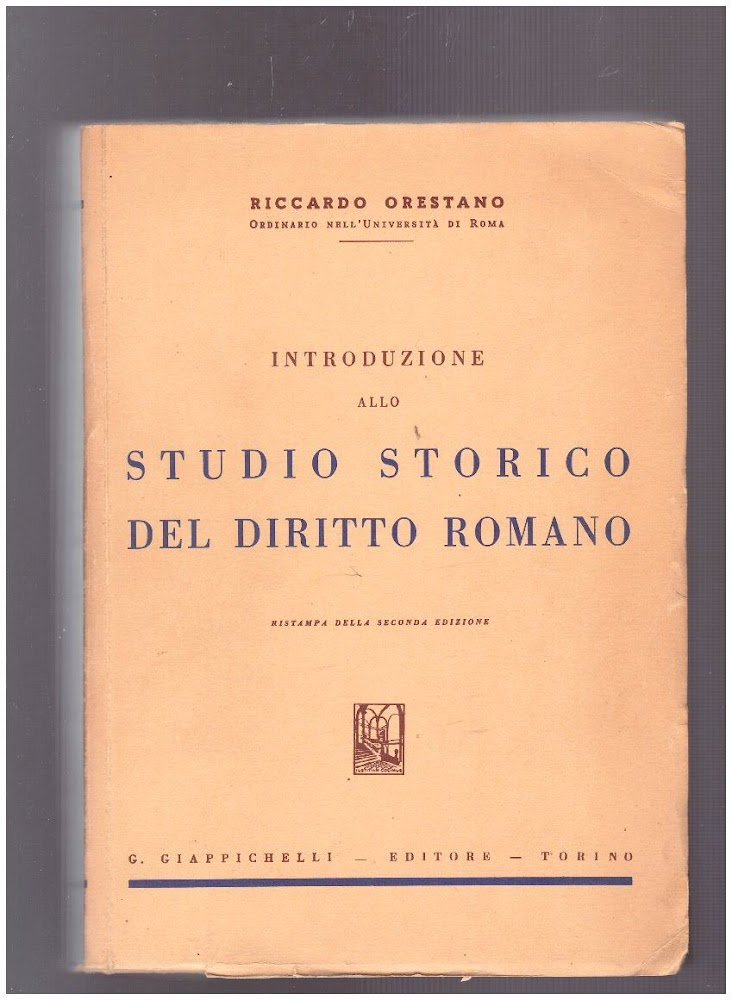 Introduzione allo studio storico del diritto romano
