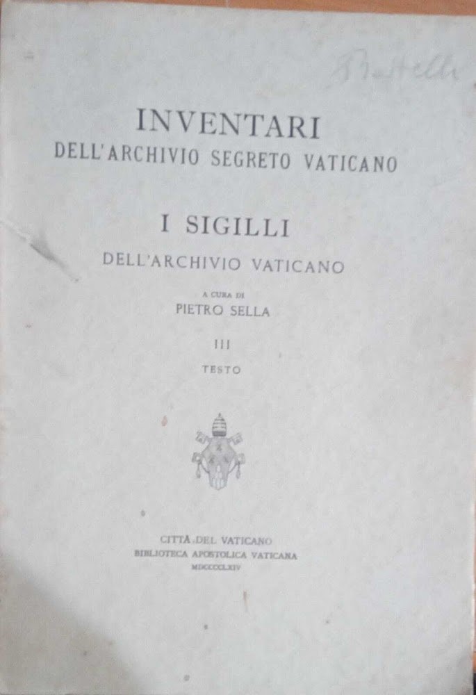 Inventari dell'archivio segreto vaticano (III testo)