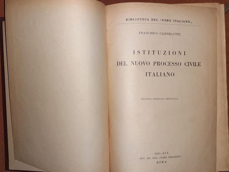 Istituzioni del nuovo processo civile italiano