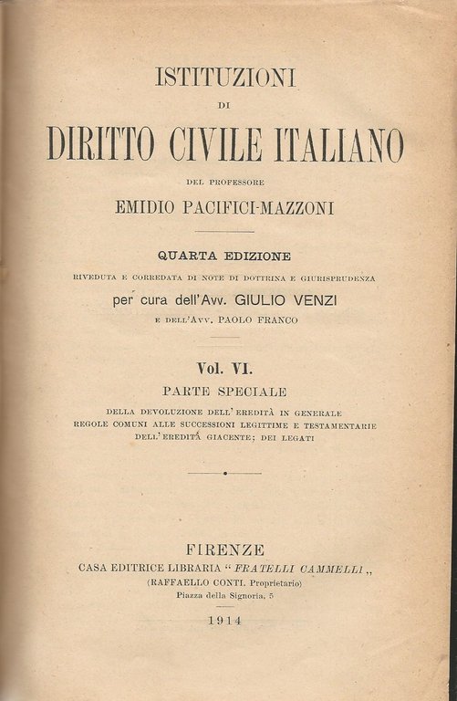 Istituzioni di diritto civile italiano. Vol VI | Immagine Gallery 2