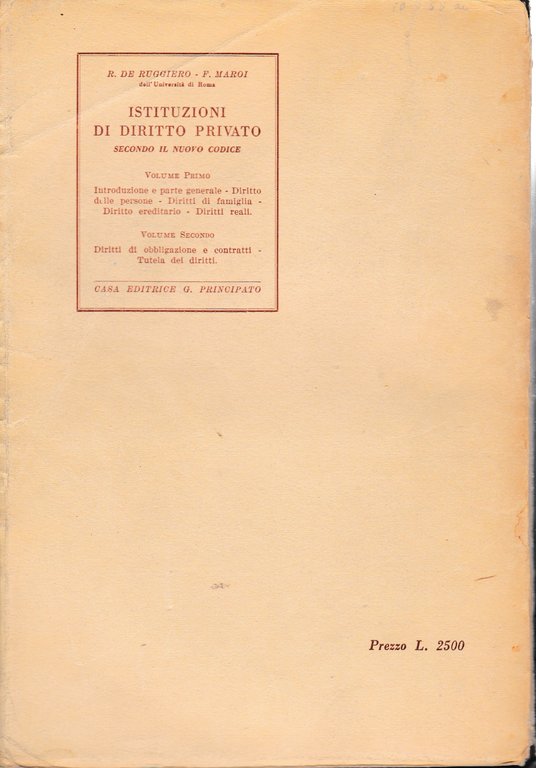 Istituzioni di diritto privato 2 volumi