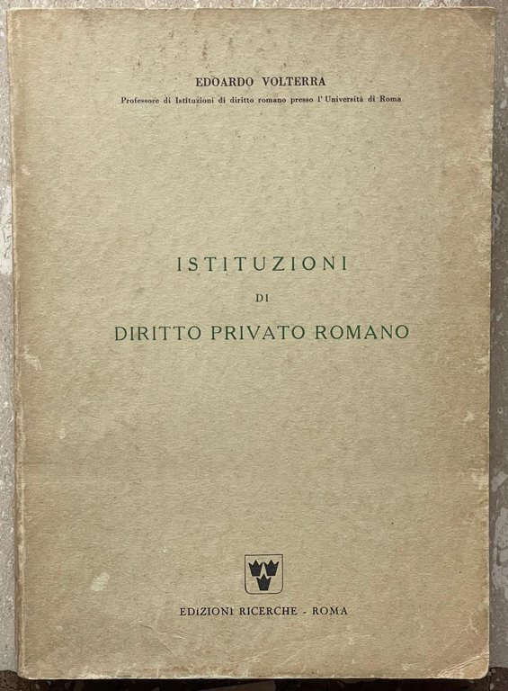 Istituzioni di diritto privato romano | Immagine Gallery 2