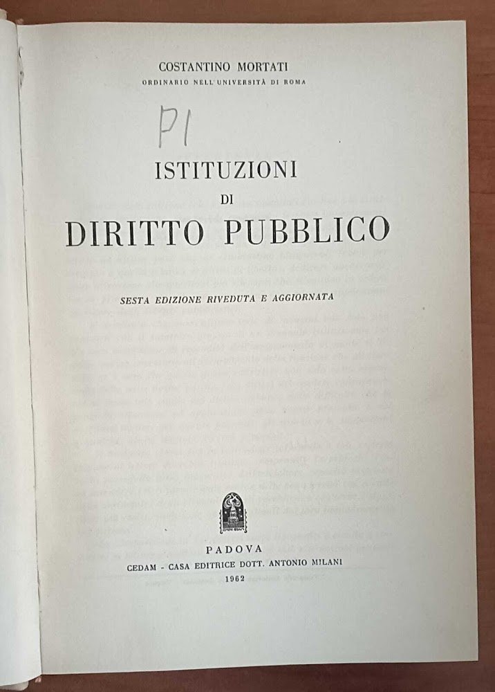 Istituzioni di diritto pubblico