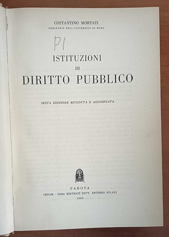 Istituzioni di diritto pubblico