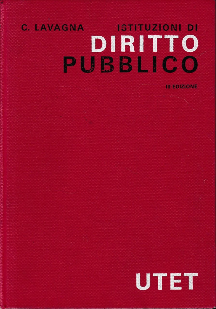 Istituzioni di diritto pubblico.
