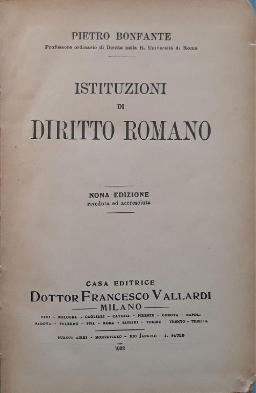 Istituzioni di diritto romano