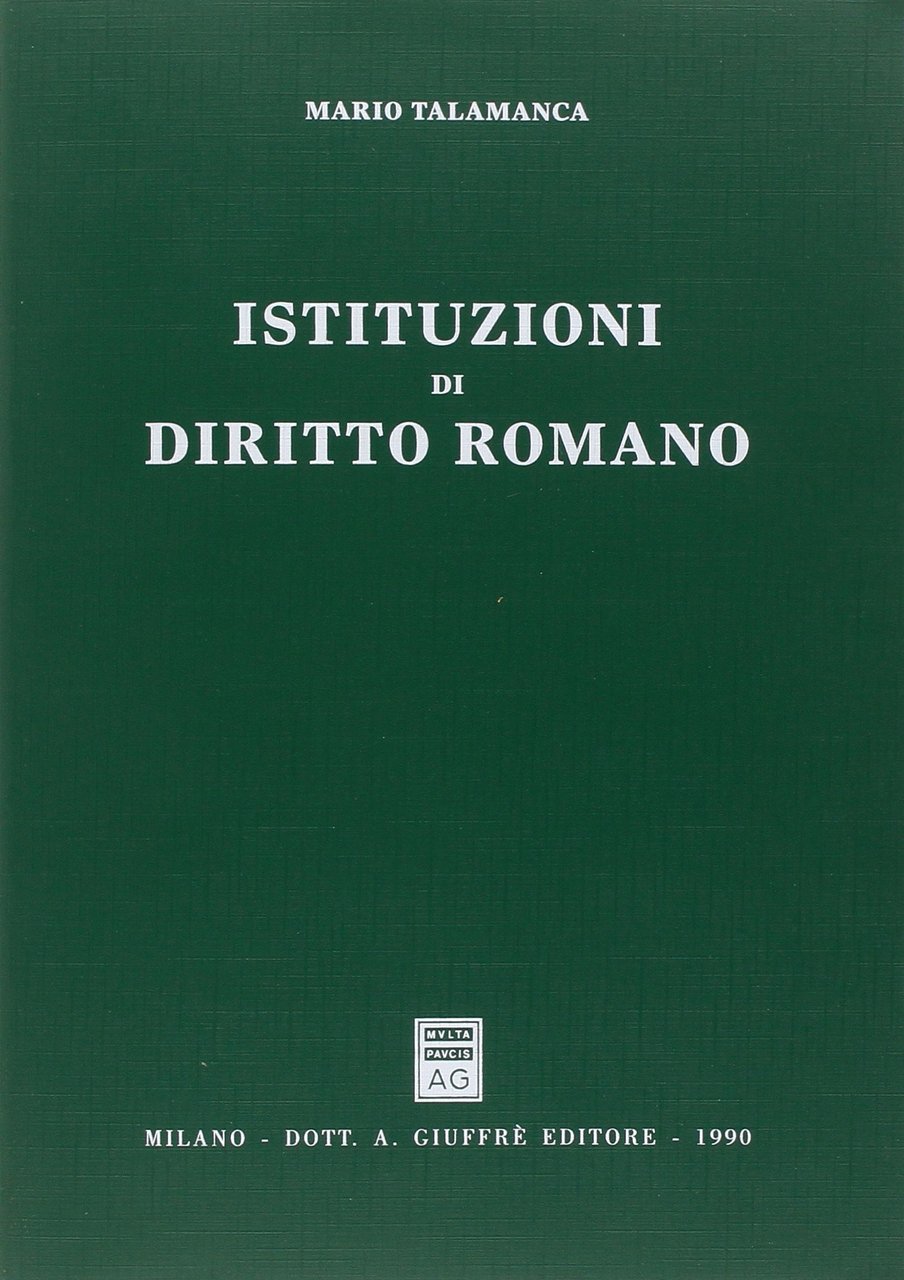 Istituzioni Di Diritto Romano