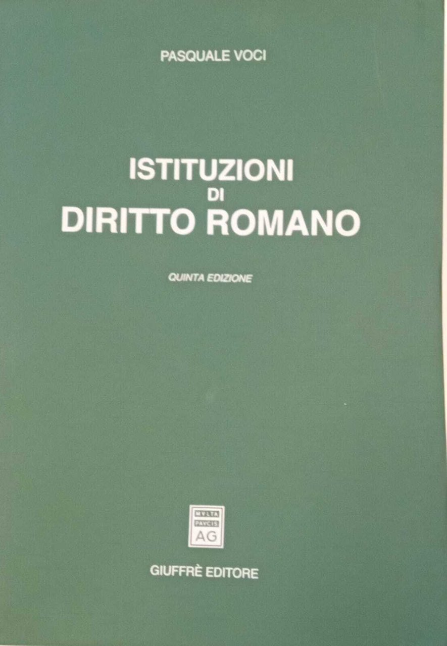 Istituzioni di Diritto romano
