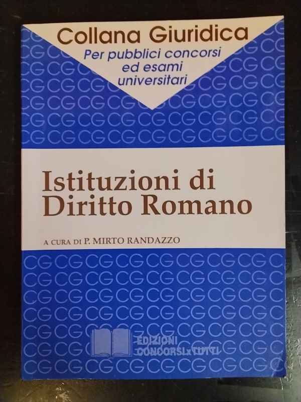 Istituzioni di diritto romano | Immagine principale