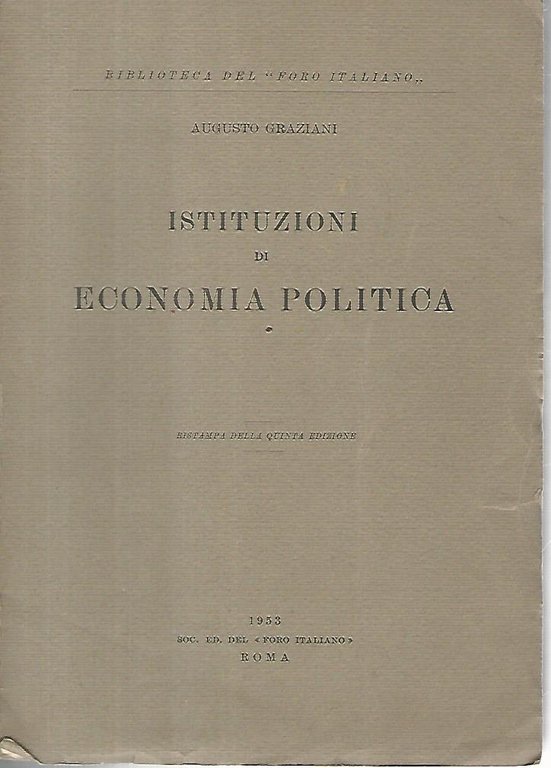 Istituzioni di economia politica