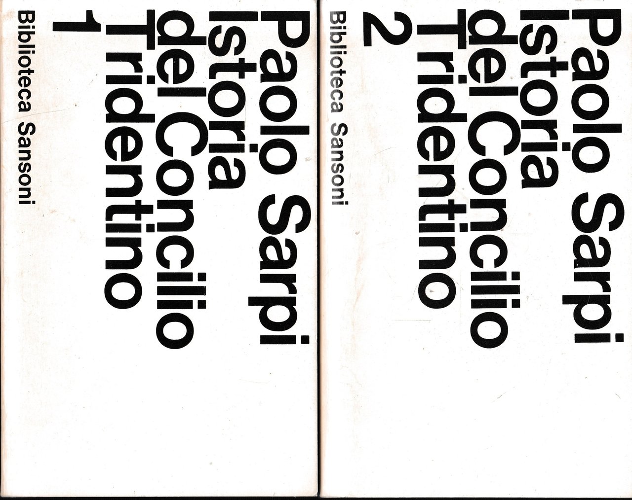 Istoria del Concilio Tridentino, 2 volumi. Opera completa.