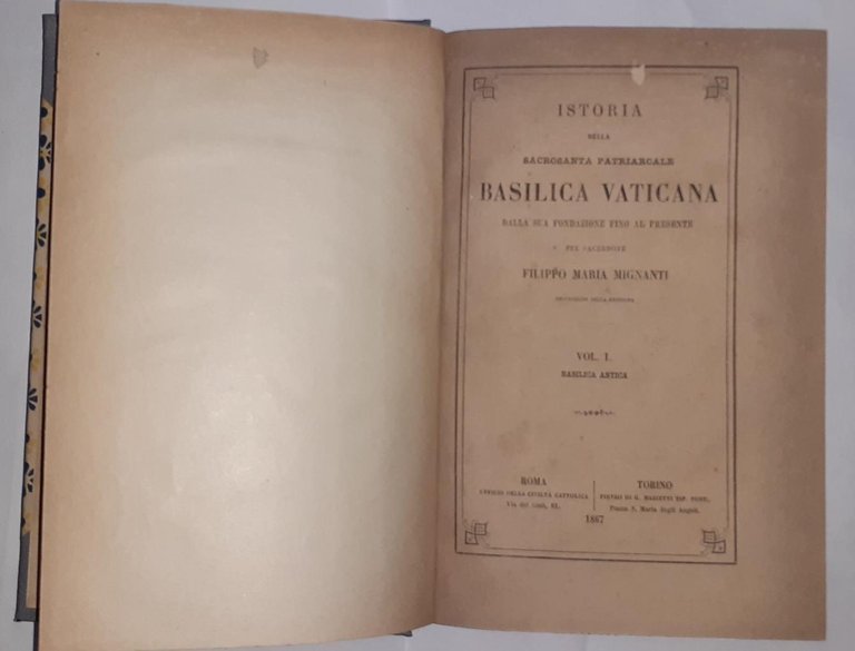 Istoria della Sacrosanta Patriarcale Basilica Vaticana Vol I