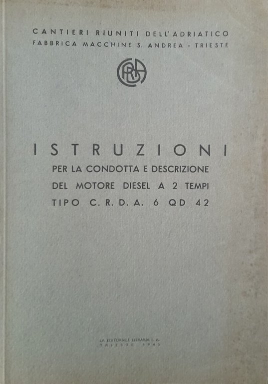 Istruzioni per l'uso, la condottsa e manutenzione del motore diesel …
