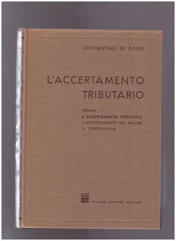 L'accertamento tributario Vol. 1