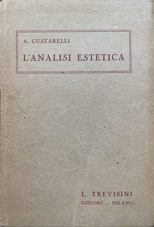 L'analisi estetica