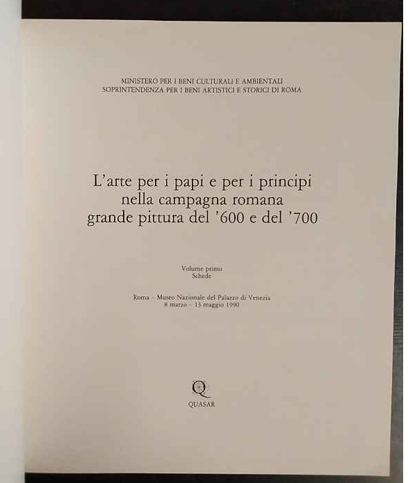 L'arte per i papi e per i principi nella campagna …