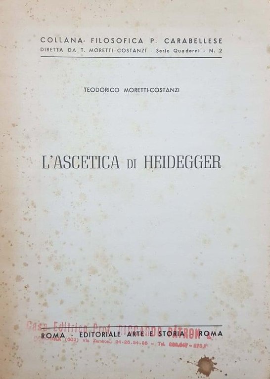 L'ascetica di Heidegger