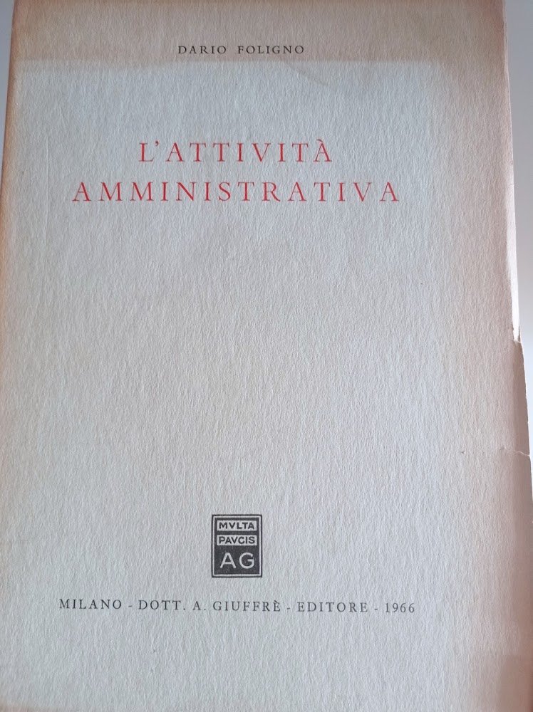 L'attività amministrativa