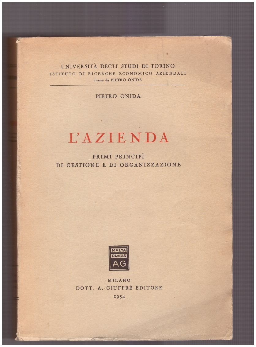 L'azienda. Primi principi di gestione e di organizzazione | Immagine principale