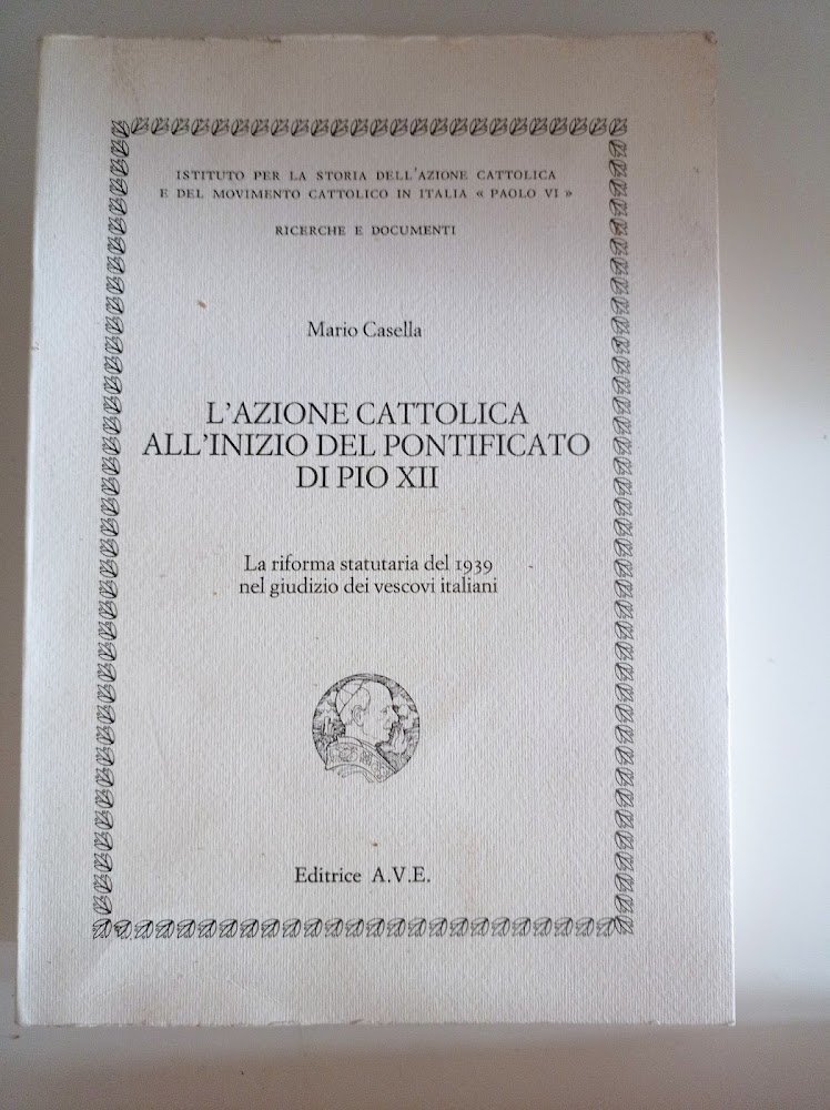 L'azione cattolica all'inizio del pontificato di Pio XII