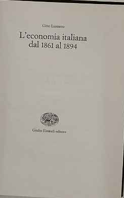 L'economia italiana dal 1861 al 1894 | Immagine principale