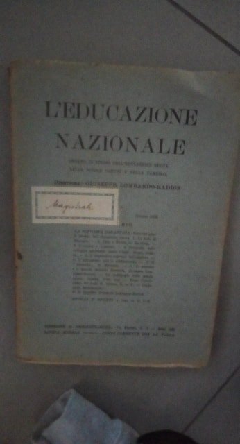l educazione nazionale organo di studio nuova nelle scuole comuni … | Immagine principale