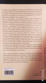 L'Eglise catholique et le peuple juif : Un autre regard