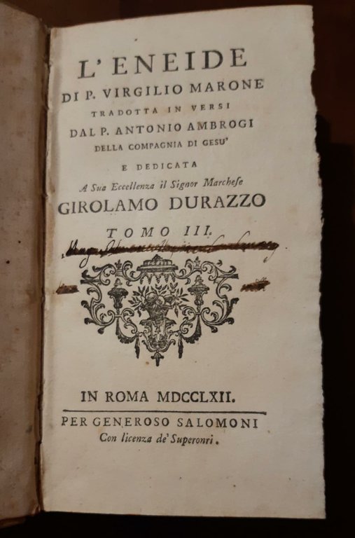 L'Eneide 1822