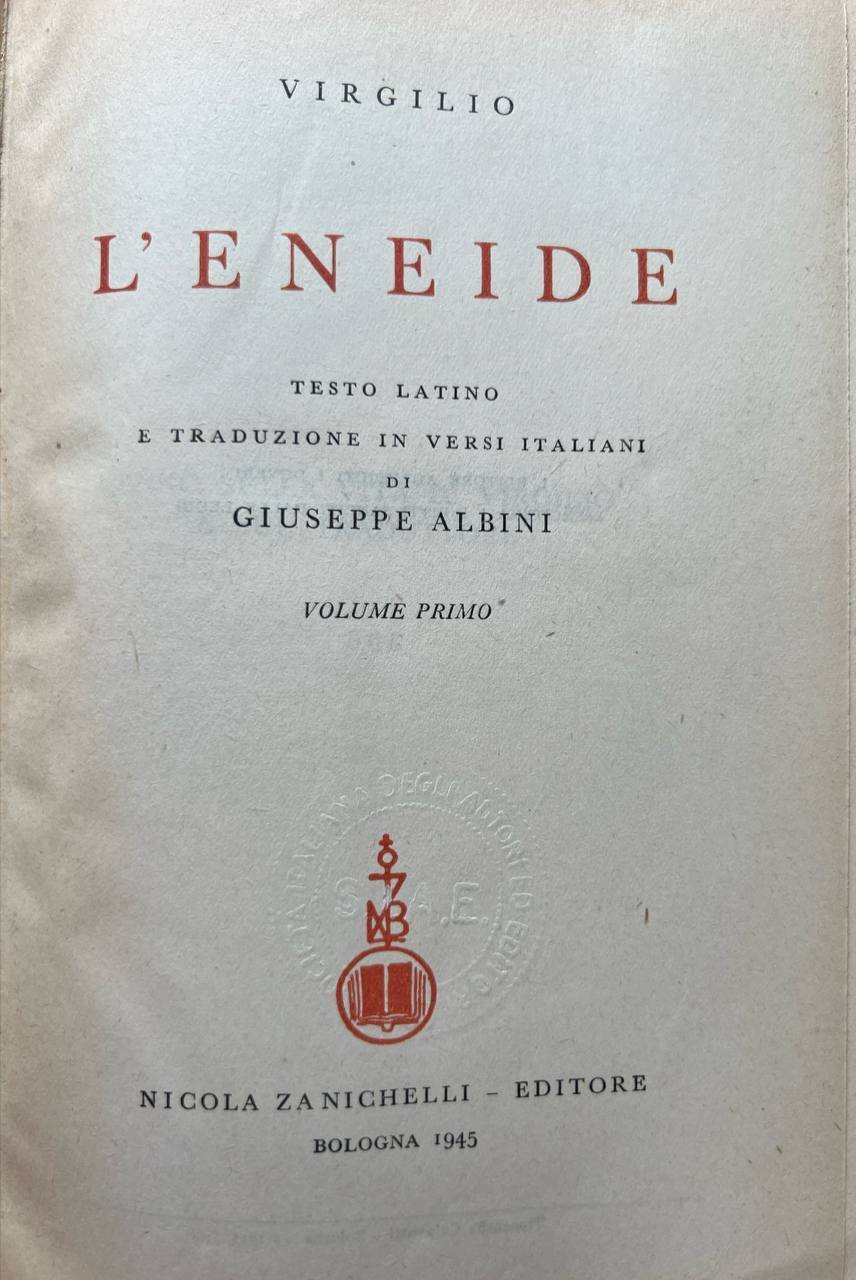 L'Eneide. Volume primo