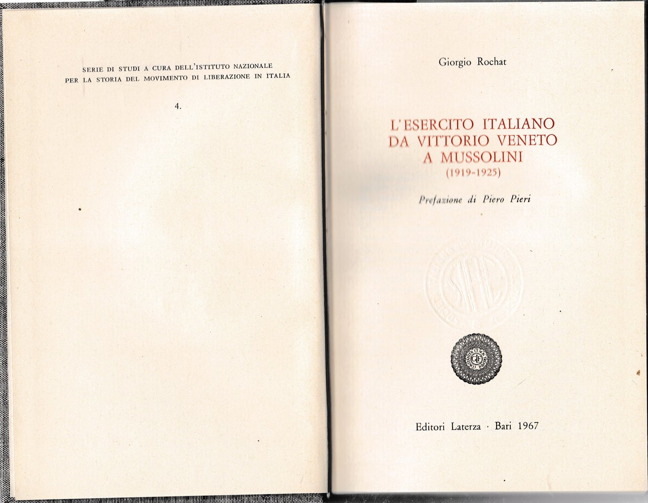 L'esercito italiano da Vittorio Veneto a Mussolini (1919-1925)