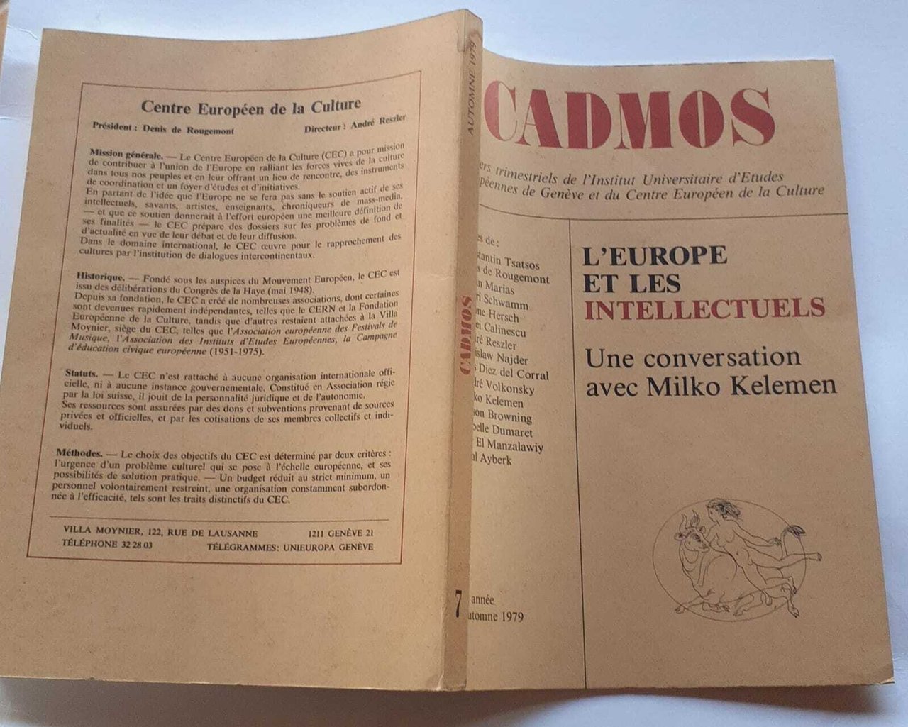 L'Europe et les intellectuels. Une conversation avec Milko Kelemen