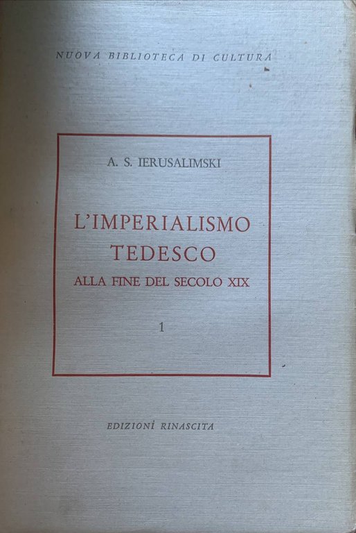 L'imperialismo tedesco alla fine del secolo XIX